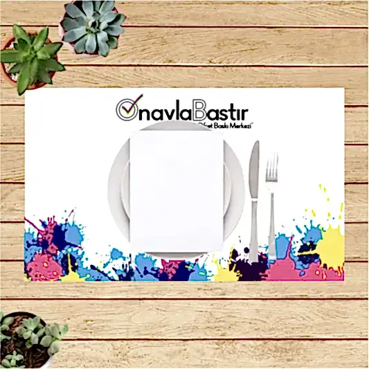 Özel tasarım baskılı Amerikan servisi, yemek masalarınızı şıklıkla tamamlar