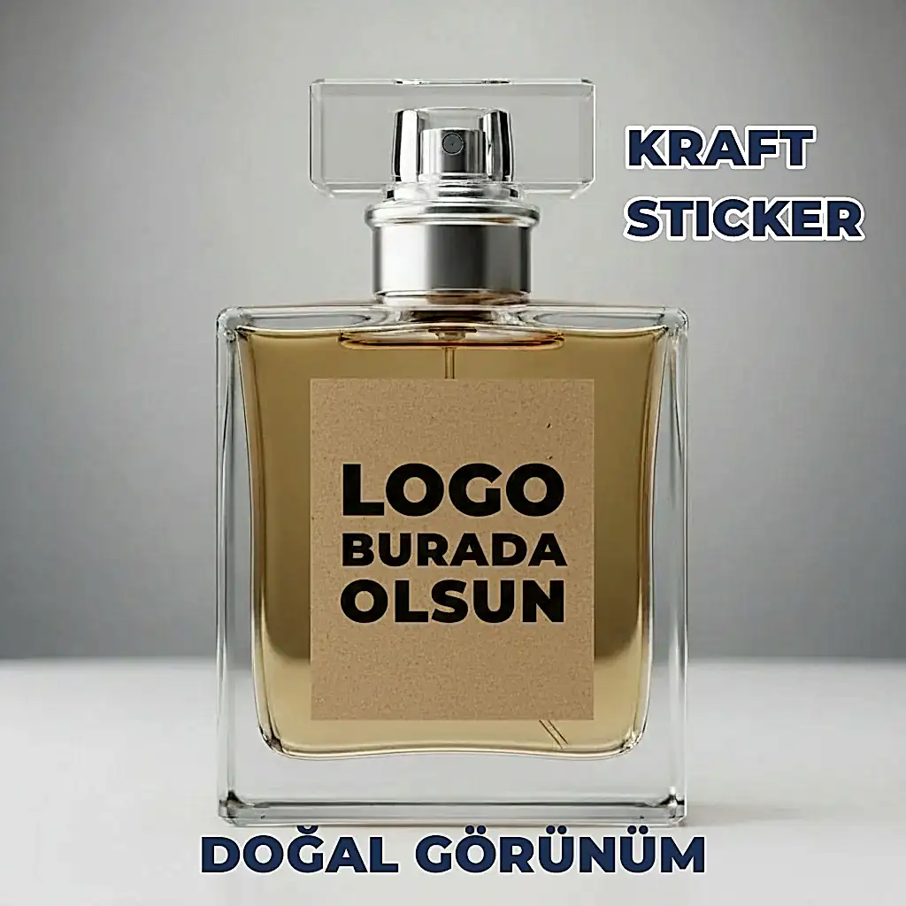 Parfüm Etiket Baskı – Suya Dayanıklı Opak & Şeffaf Sticker (30 ml – 50 ml – 100 ml)