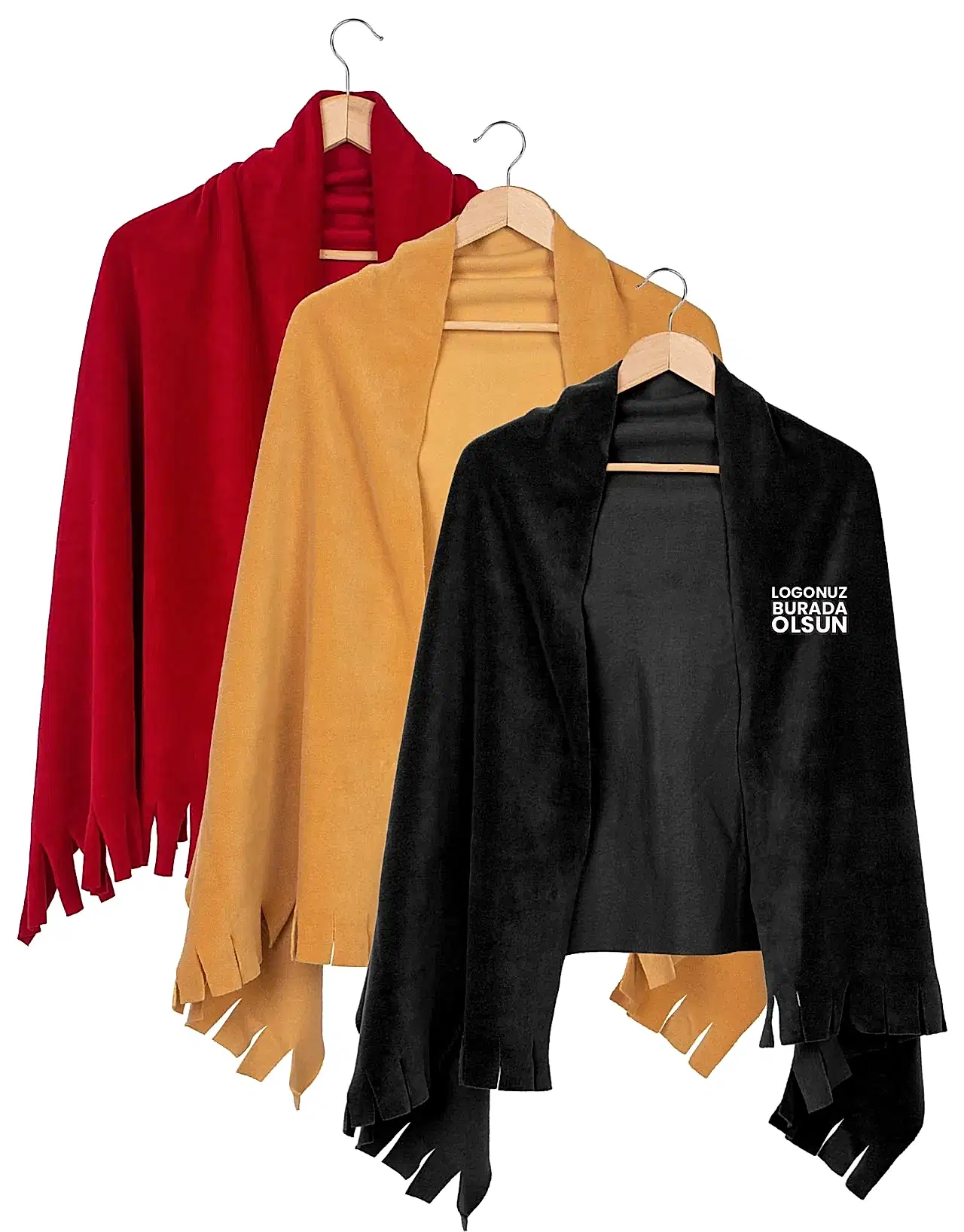 Polar Şallar - Nakışlı Cafe Şal (Özelleştirilebilir)