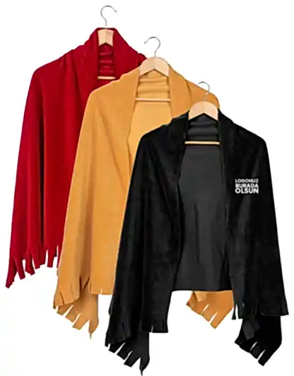 Polar Şallar - Nakışlı Cafe Şal (Özelleştirilebilir)