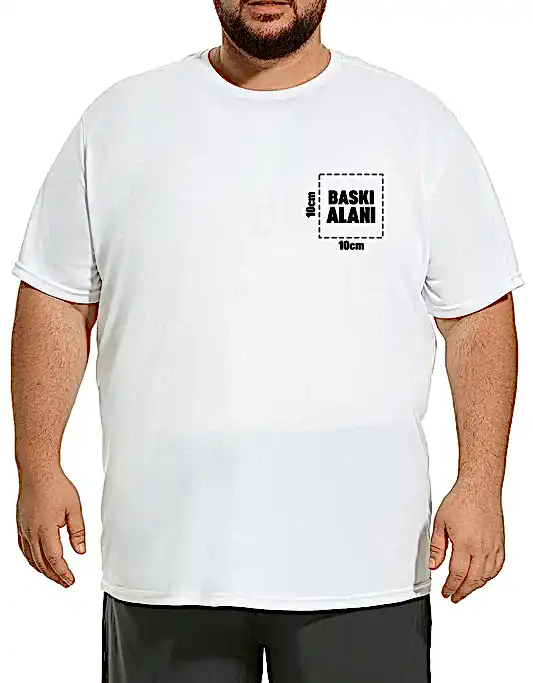 Büyük Boy T-shirt - Beyaz (Özelleştirilebilir)