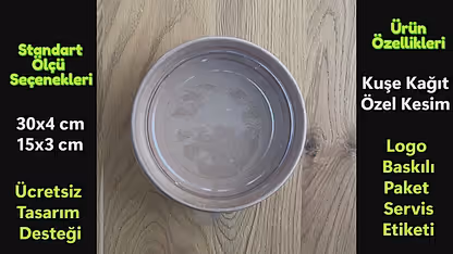 Paket Servis Sticker | Logo Baskılı Dikdörtgen Gıda Ambalaj Etiketi