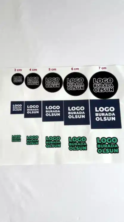 Sticker & Etiket Baskı | Kare · Suya Dayanıklı · Özelleştirilebilir