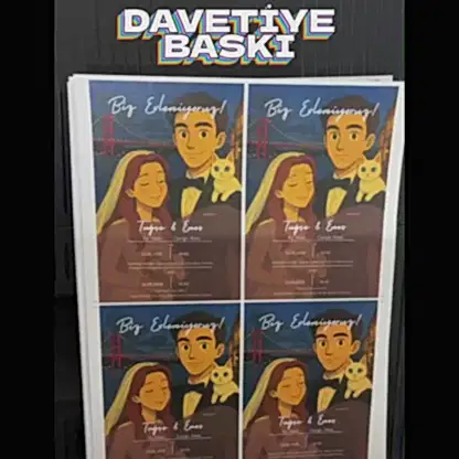 Davetiye  -  Özel Tasarım Baskılı
