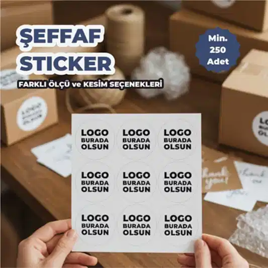 Şeffaf Etiket & Sticker