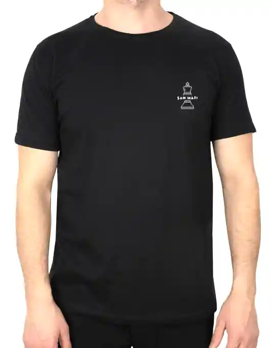 Basic T-shirt Siyah - Baskılı
