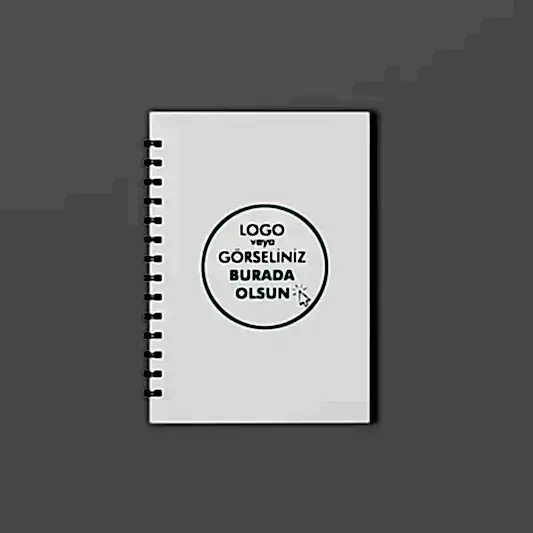 Kuşe Metal Spiralli Defter - Özel Baskılı