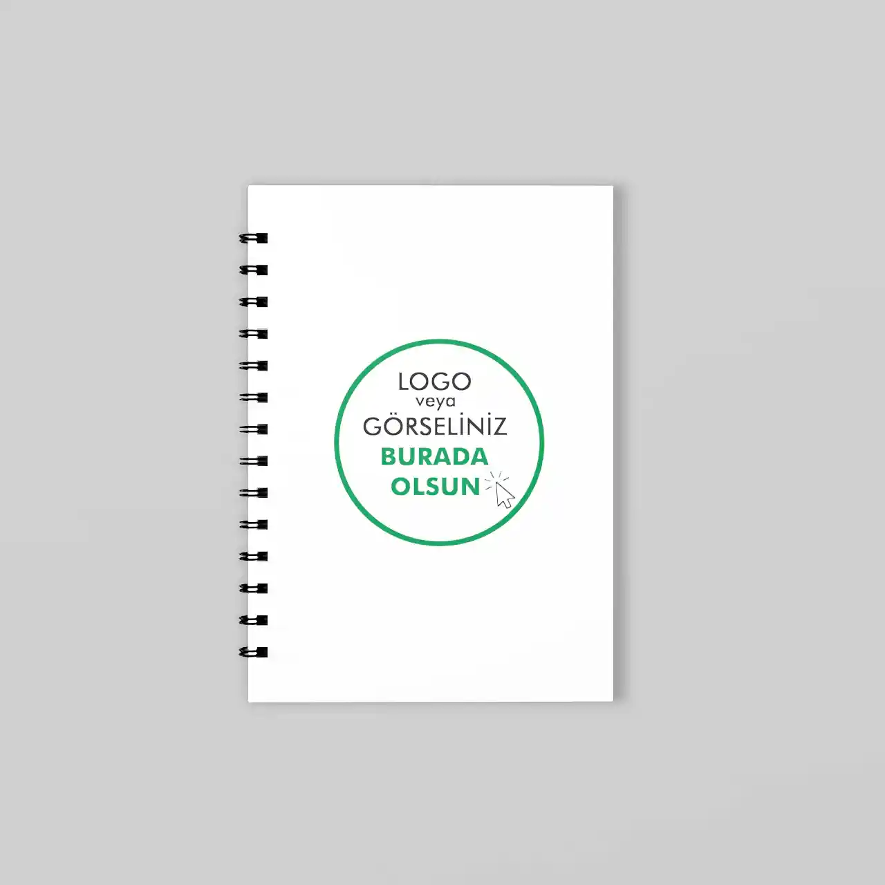 Kuşe Metal Spiralli Defter - Özel Baskılı