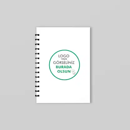 Kuşe Metal Spiralli Defter - Özel Baskılı