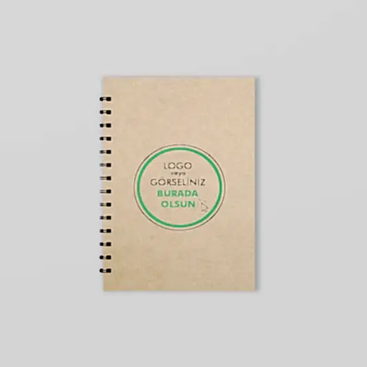 Kraft Metal Spiralli Defter