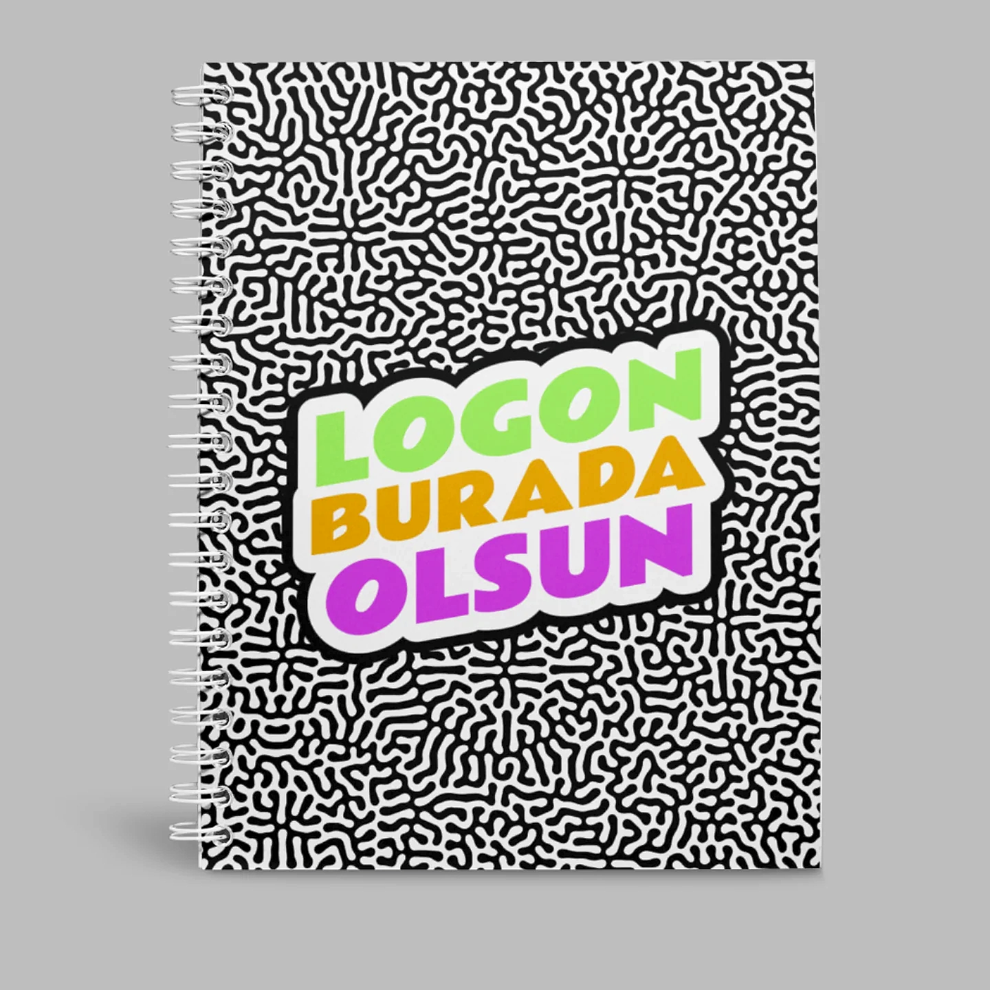 Kuşe Metal Spiralli Defter - Özel Baskılı