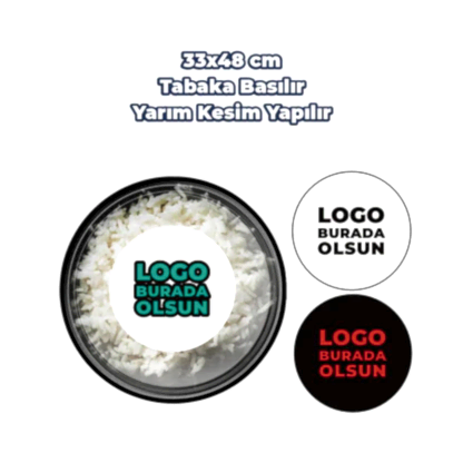 Al-Götür Sticker | Yuvarlak Kesim 4–5 cm Paket Servis Etiketi