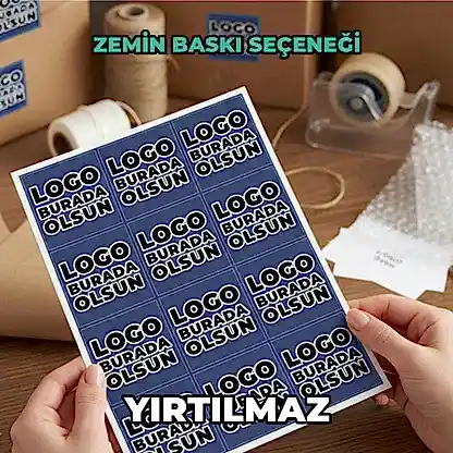 Sticker & Etiket Baskı | Kare · Suya Dayanıklı · Özelleştirilebilir