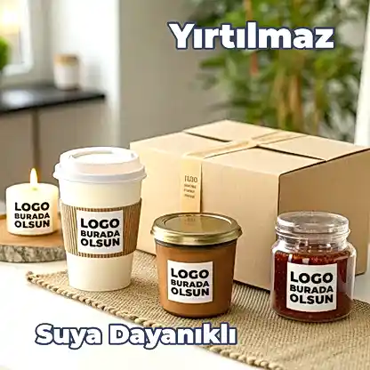 Sticker & Etiket Baskı | Kare · Suya Dayanıklı · Özelleştirilebilir
