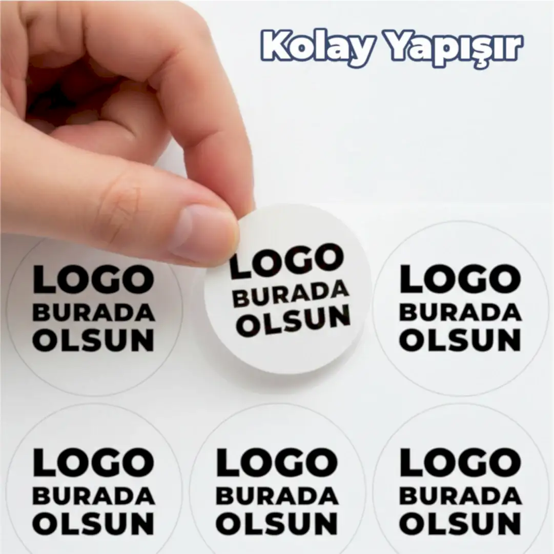 Al-Götür Sticker | Yuvarlak Kesim 4–5 cm Paket Servis Etiketi