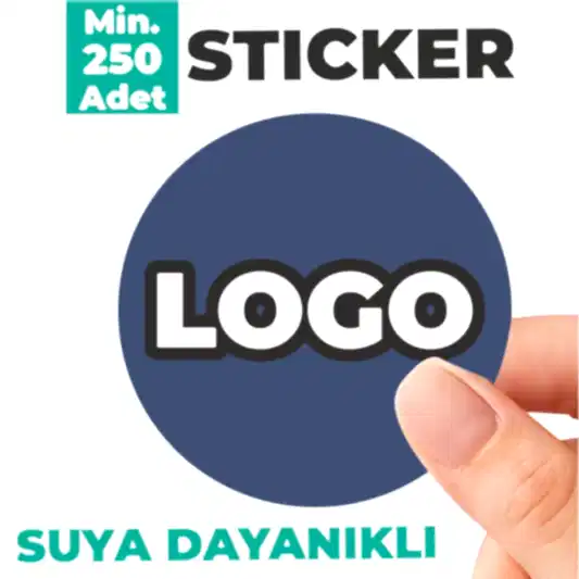 Sticker & Etiket Baskı | Yuvarlak · Suya Dayanıklı · Özelleştirilebilir