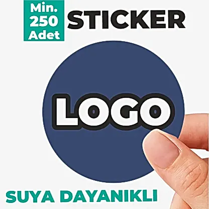 Sticker & Etiket Baskı | Yuvarlak · Suya Dayanıklı · Özelleştirilebilir