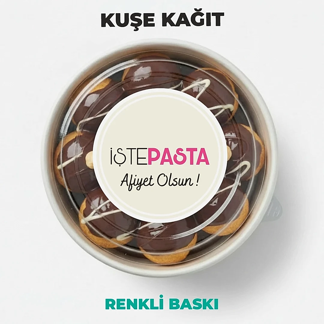 Al-Götür Sticker | Yuvarlak Kesim 4–5 cm Paket Servis Etiketi