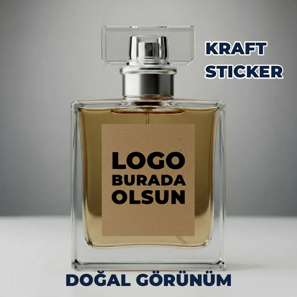 Parfüm Etiket Baskı – Suya Dayanıklı Opak & Şeffaf Sticker (30 ml – 50 ml – 100 ml)