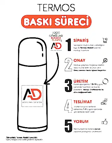 5337  Çelik 3'lü Termos Set / 500 ml