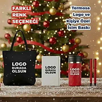 Kurumsal Yeni Yıl Hediyeleri – Ham Bez Çanta, Termos, Kalem ve Termo Deri Defter