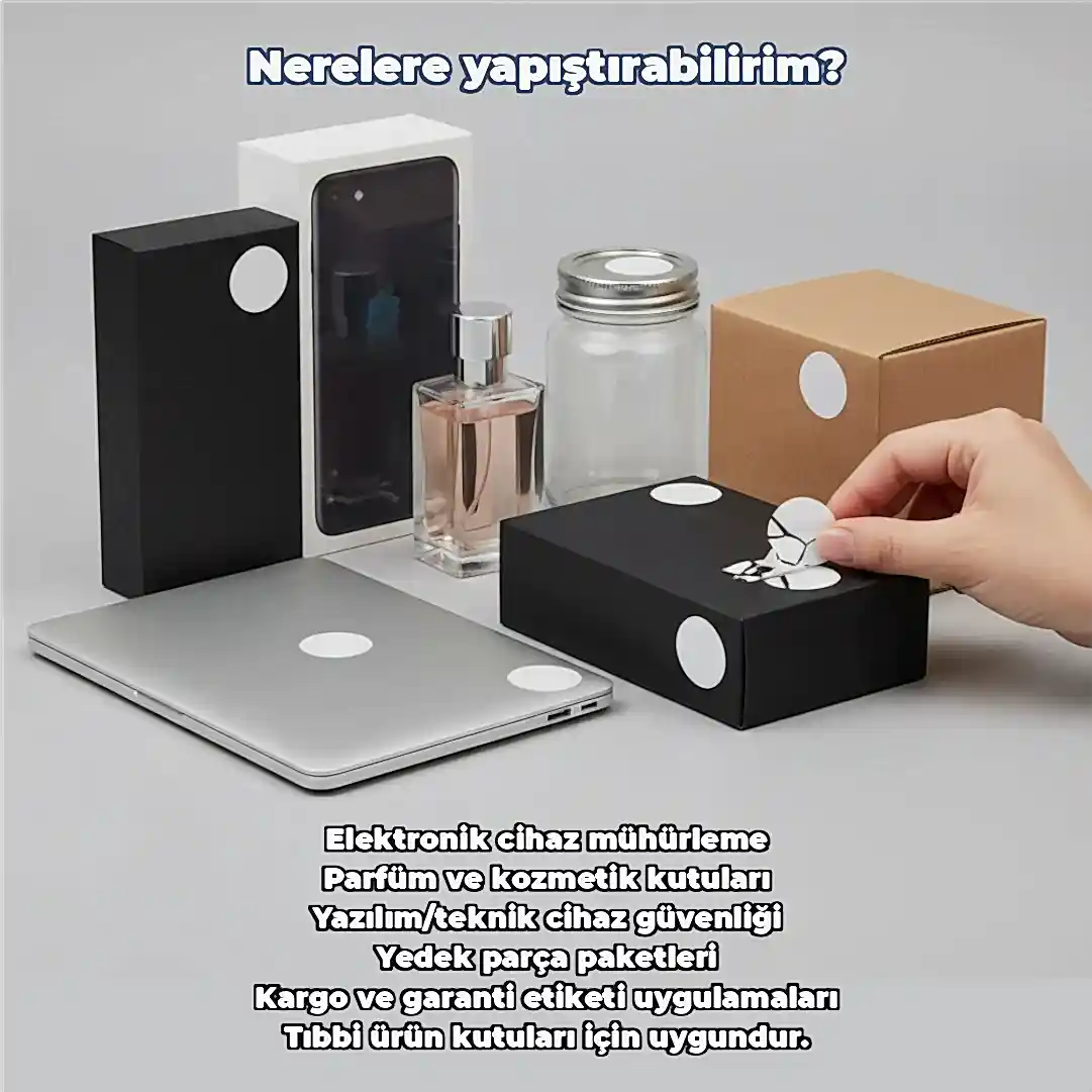 Hijyen Etiketi Yumurta kabuğu | Kırılgan Güvenlik & Hijyen Mühür Etiketi