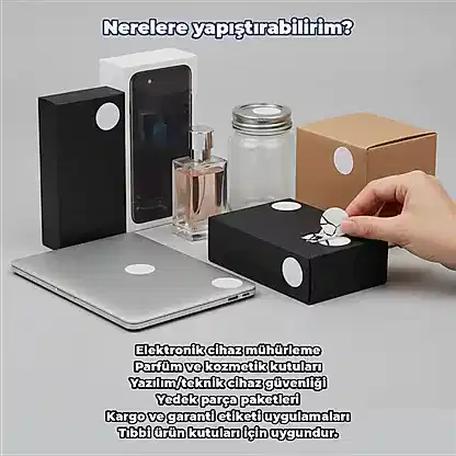 Hijyen Etiketi Yumurta kabuğu | Kırılgan Güvenlik & Hijyen Mühür Etiketi