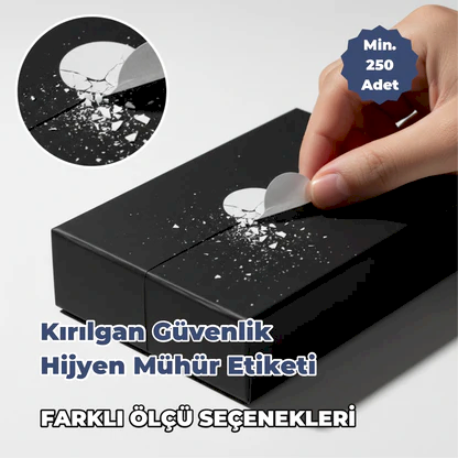 Hijyen Etiketi Yumurta kabuğu | Kırılgan Güvenlik & Hijyen Mühür Etiketi
