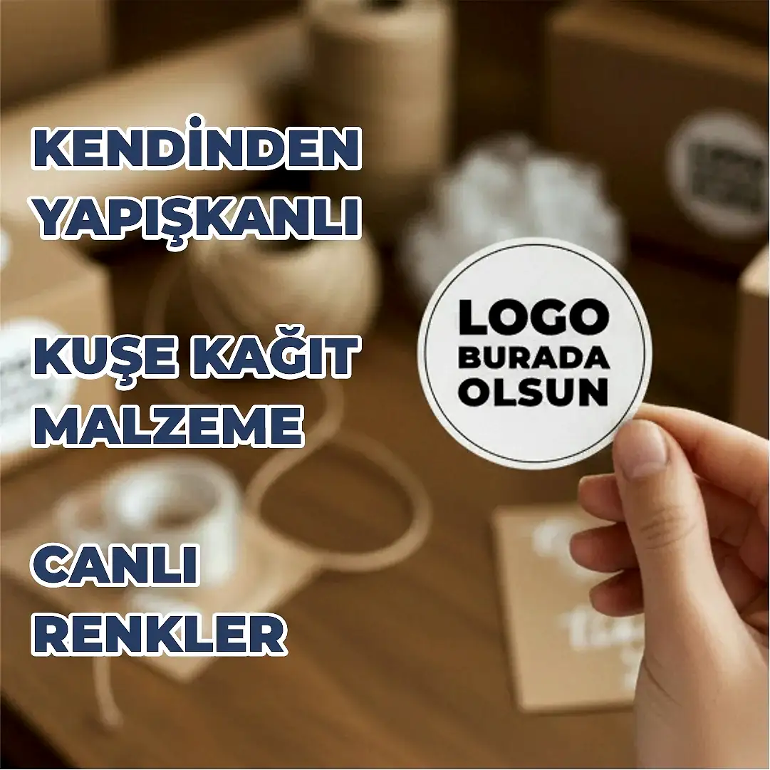 Sticker Baskı – Kavanoz Kapak Etiketi | Yuvarlak Bal & Reçel Etiketi (Kuşe Kağıt)