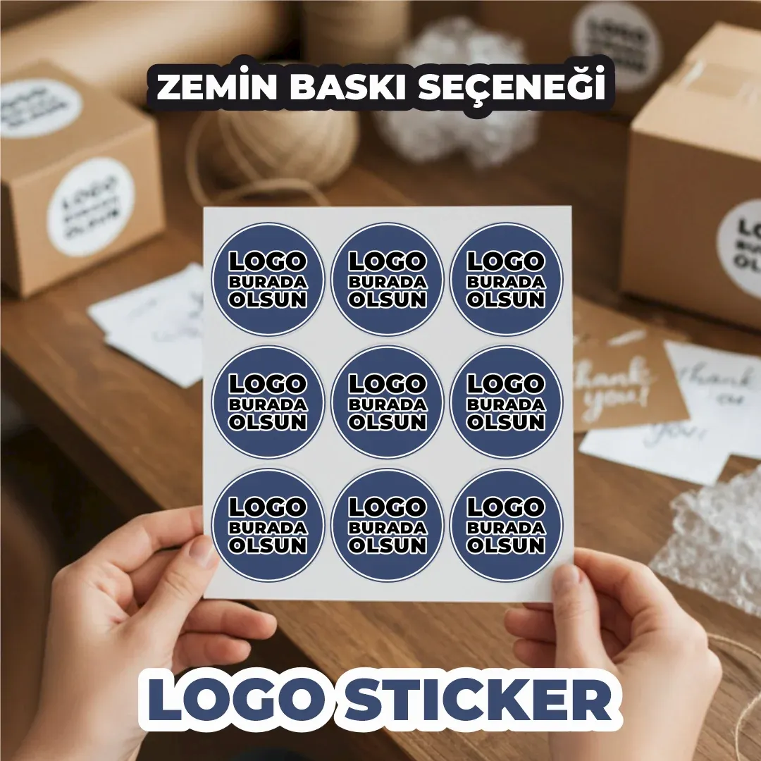 Sticker & Etiket | Yuvarlak · Kuşe Kağıt · Özelleştirilebilir