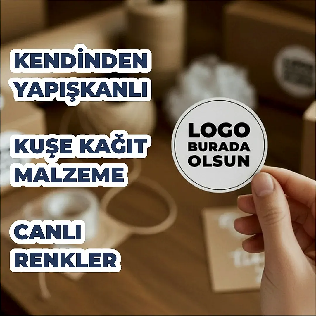 Sticker & Etiket | Yuvarlak · Kuşe Kağıt · Özelleştirilebilir