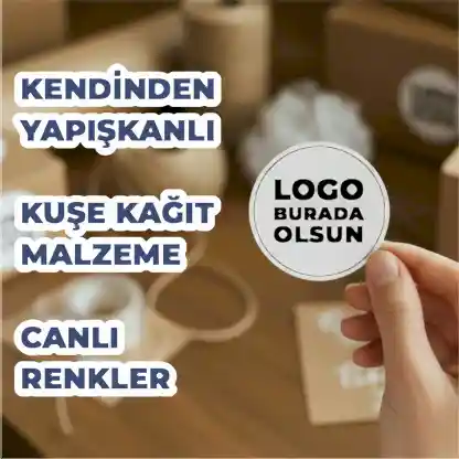 Sticker & Etiket | Yuvarlak · Kuşe Kağıt · Özelleştirilebilir