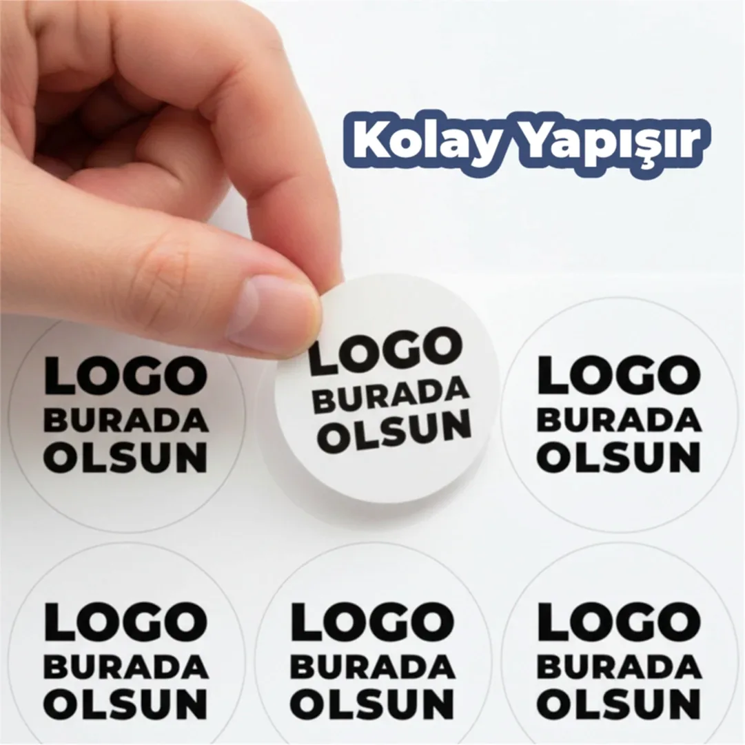 Sticker & Etiket | Yuvarlak · Kuşe Kağıt · Özelleştirilebilir
