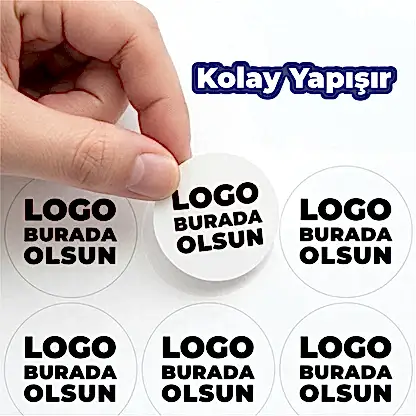 Sticker & Etiket | Yuvarlak · Kuşe Kağıt · Özelleştirilebilir